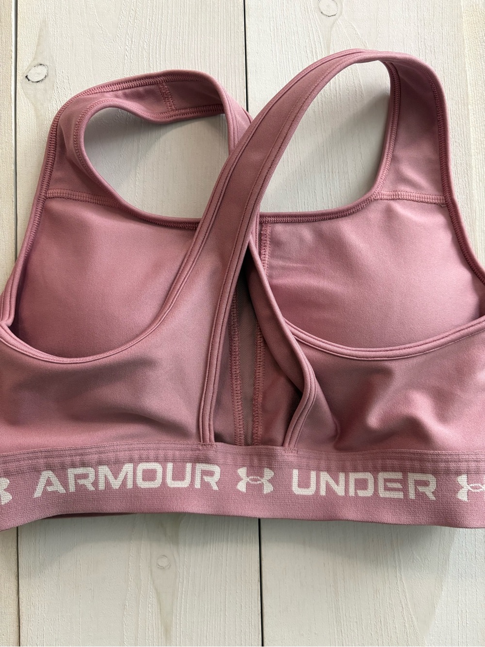 Under Armour Sports Bra LOT Womens Medium Black & Pink Compression Crossback - Picture 10 of 12